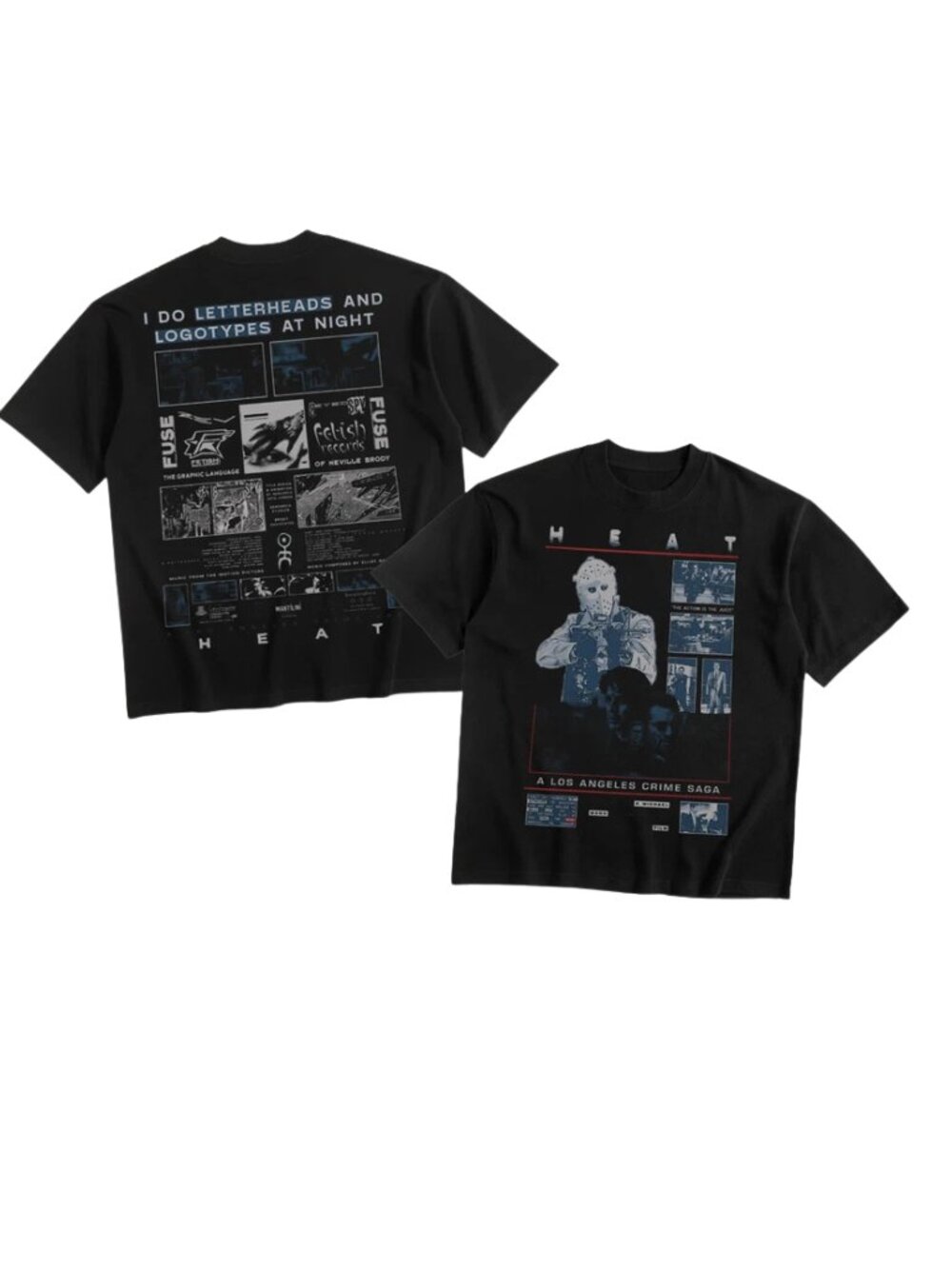 Heat Movie Michael Mann Al Pacino De Niro Graphic T-Shirt